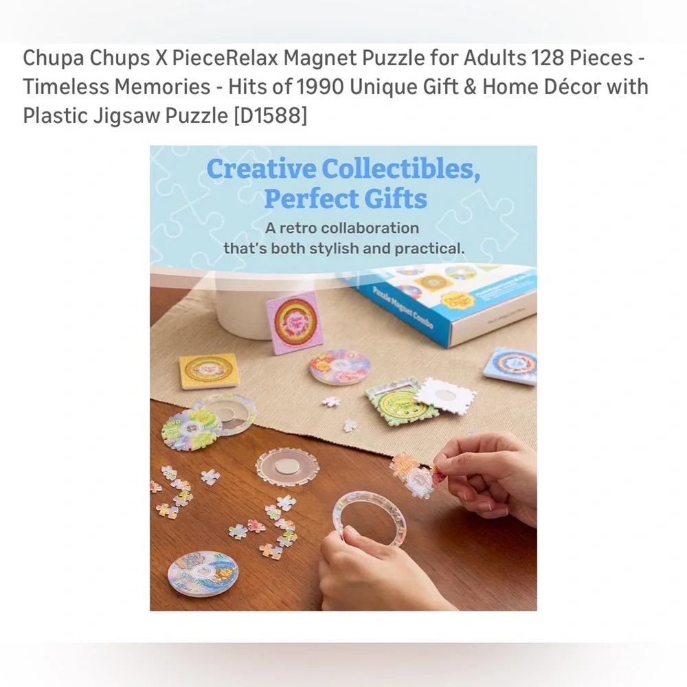 Piece Relax chupa chups X piece relax magnet puzzle for adults 128 pieces